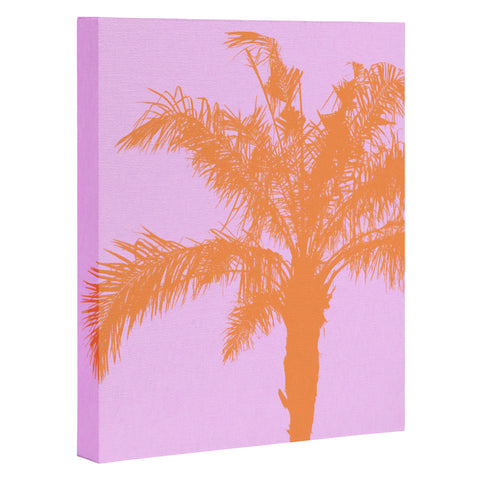 Deb Haugen Orange Palm Art Canvas