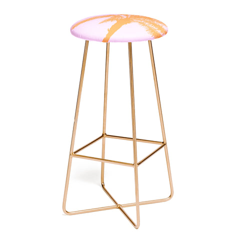 Deb Haugen Orange Palm Bar Stool