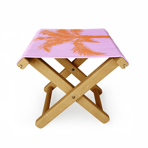 Deb Haugen Orange Palm Folding Stool