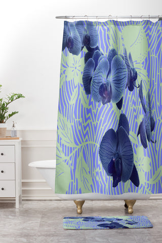 Deb Haugen Orchids Hauula Shower Curtain And Mat