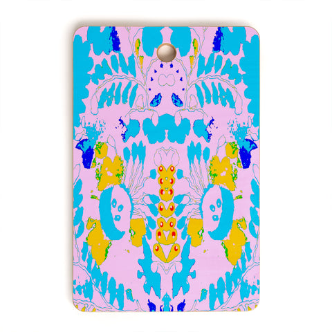 Deb Haugen Organic print pink Cutting Board Rectangle