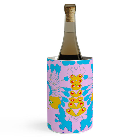 Deb Haugen Organic print pink Wine Chiller