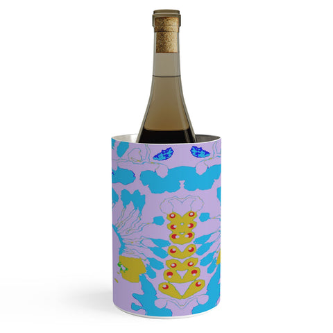Deb Haugen organic print purple Wine Chiller