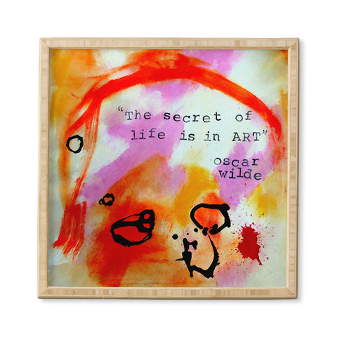 Deb Haugen Oscar Wilde Framed Wall Art