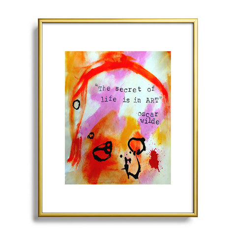 Deb Haugen Oscar Wilde Metal Framed Art Print