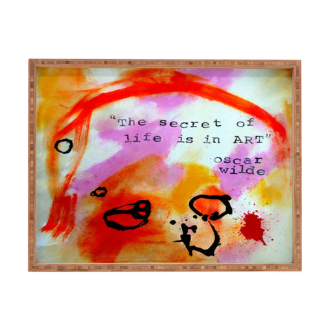 Deb Haugen Oscar Wilde Rectangular Tray