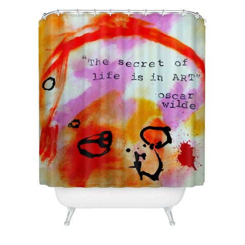 Deb Haugen Oscar Wilde Shower Curtain