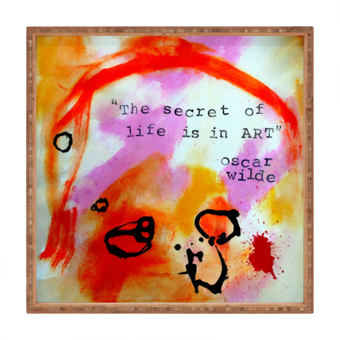 Deb Haugen Oscar Wilde Square Tray