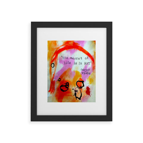 Deb Haugen Oscar Wilde Framed Art Print