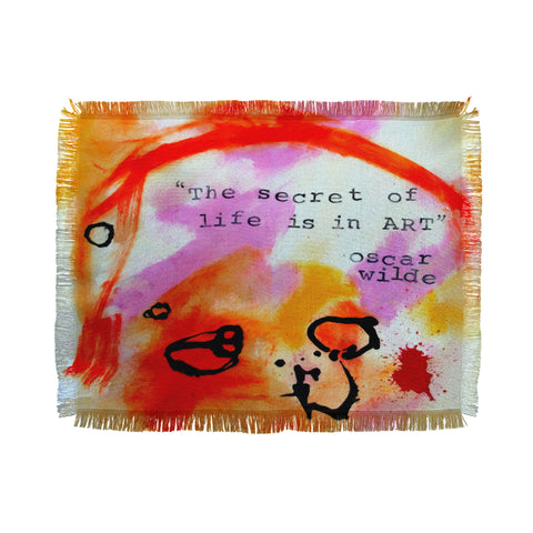 Deb Haugen Oscar Wilde Throw Blanket