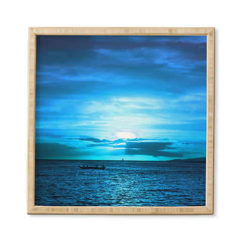 Deb Haugen paddling on Framed Wall Art