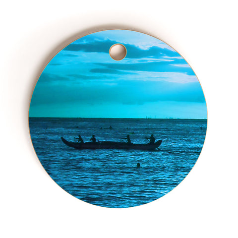 Deb Haugen paddling on Cutting Board Round