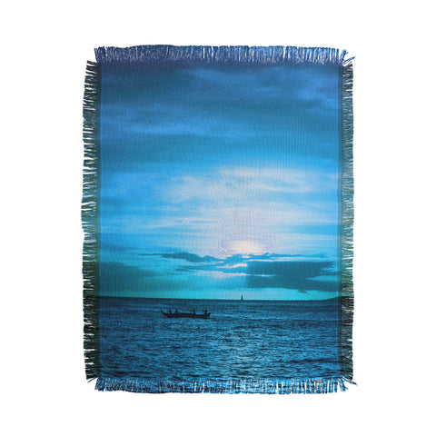 Deb Haugen paddling on Throw Blanket