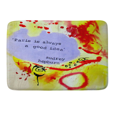 Deb Haugen Paris 1 Memory Foam Bath Mat