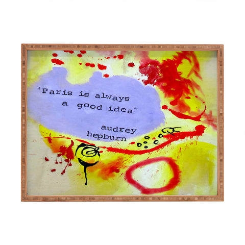 Deb Haugen Paris 1 Rectangular Tray