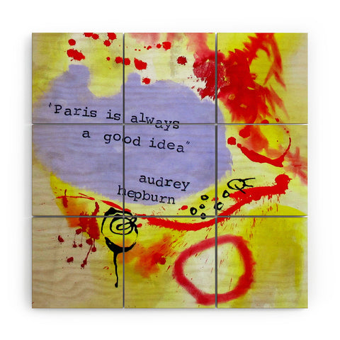 Deb Haugen Paris 1 Wood Wall Mural