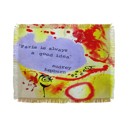 Deb Haugen Paris 1 Throw Blanket