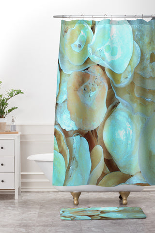 Deb Haugen Picking shells Shower Curtain And Mat