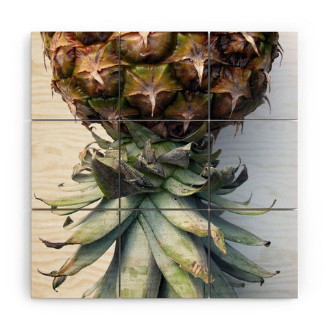 Deb Haugen Pineapple 2 Wood Wall Mural