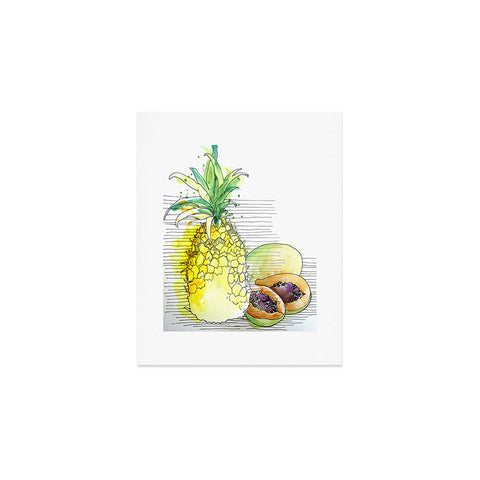 Deb Haugen Pineapple Smoothies Art Print