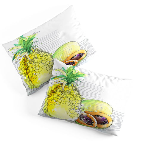 Deb Haugen Pineapple Smoothies Pillow Shams