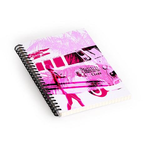 Deb Haugen Pink Surfergirl Spiral Notebook
