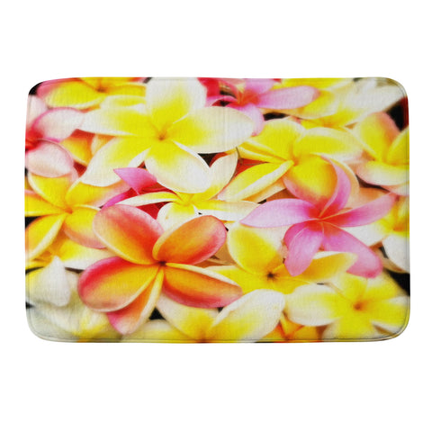 Deb Haugen Plumeria Dream Memory Foam Bath Mat