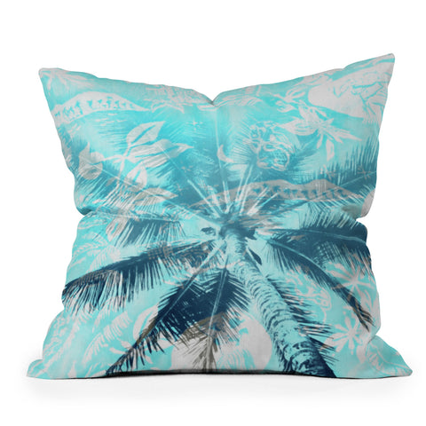 Deb Haugen Portlock Palm Throw Pillow