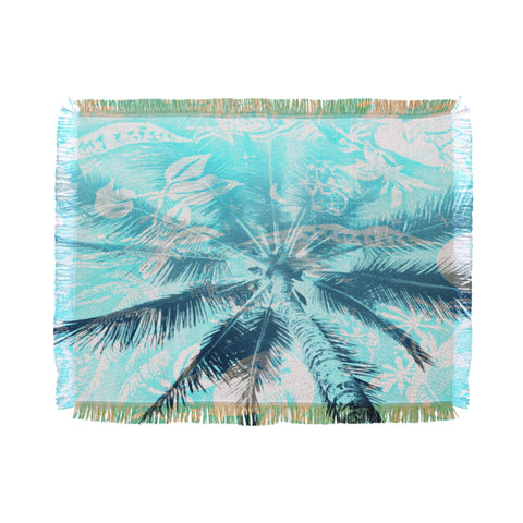 Deb Haugen Portlock Palm Throw Blanket