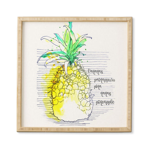 Deb Haugen Pure Pineapple Framed Wall Art