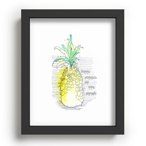 Deb Haugen Pure Pineapple Recessed Framing Rectangle