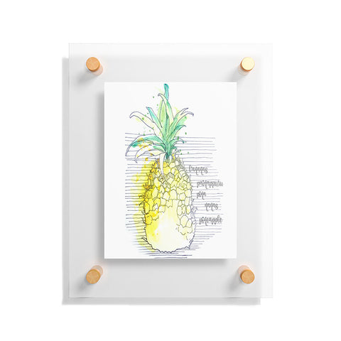 Deb Haugen Pure Pineapple Floating Acrylic Print