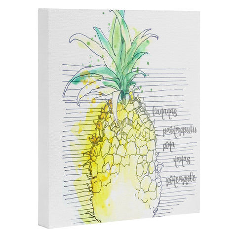Deb Haugen Pure Pineapple Art Canvas