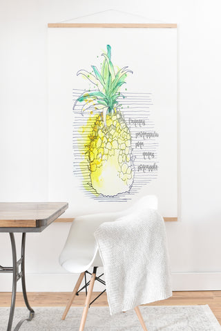 Deb Haugen Pure Pineapple Art Print And Hanger