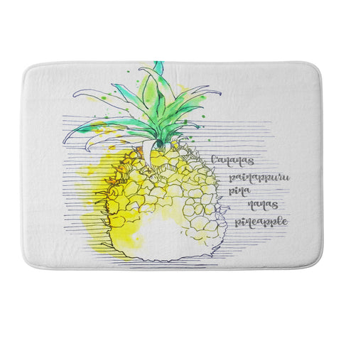 Deb Haugen Pure Pineapple Memory Foam Bath Mat