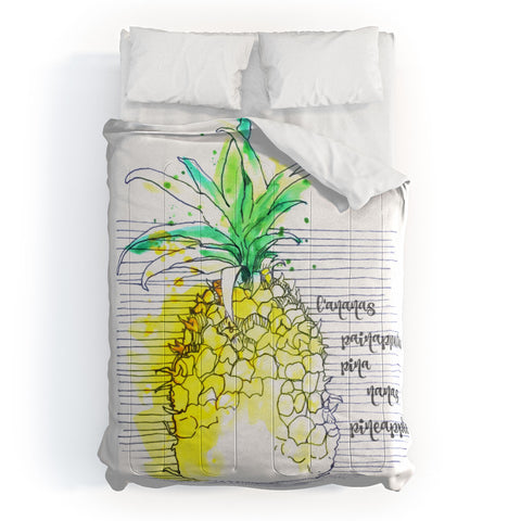 Deb Haugen Pure Pineapple Comforter