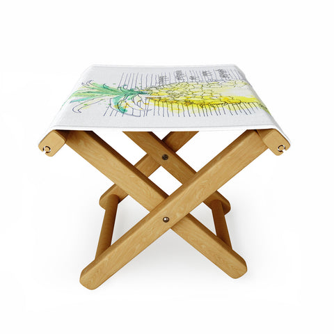 Deb Haugen Pure Pineapple Folding Stool