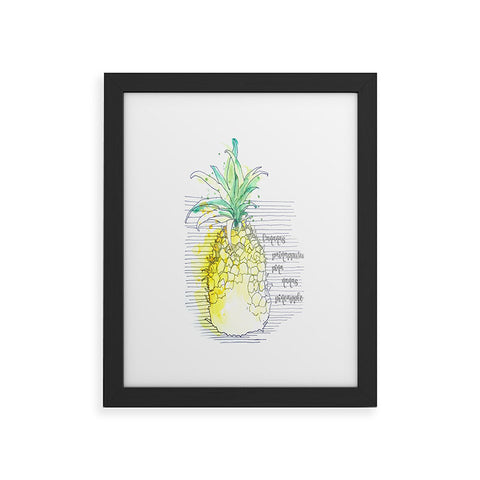 Deb Haugen Pure Pineapple Framed Art Print