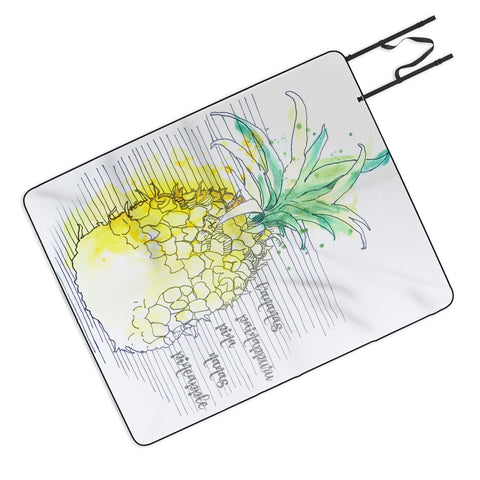 Deb Haugen Pure Pineapple Picnic Blanket
