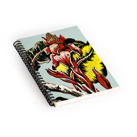 Deb Haugen Red Flame Spiral Notebook