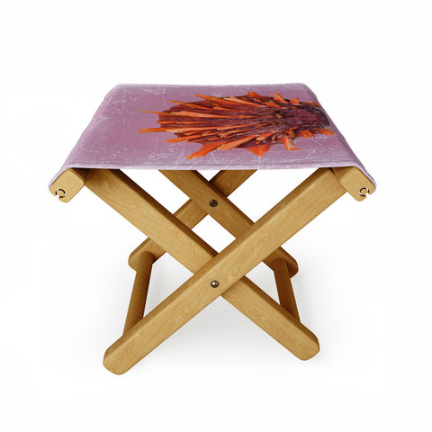 Deb Haugen Shell Orange Folding Stool