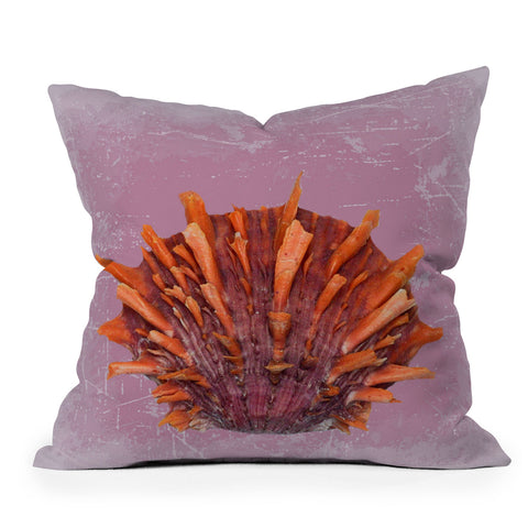 Deb Haugen Shell Orange Throw Pillow