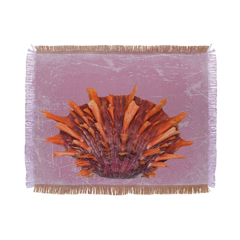 Deb Haugen Shell Orange Throw Blanket