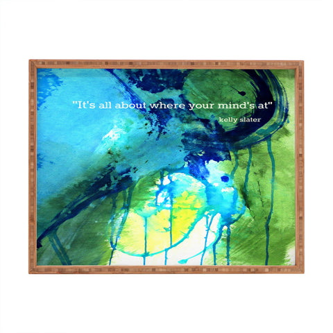 Deb Haugen Slater Quote Rectangular Tray