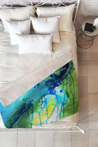 Deb Haugen Slater Quote Fleece Throw Blanket