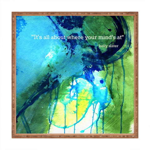 Deb Haugen Slater Quote Square Tray