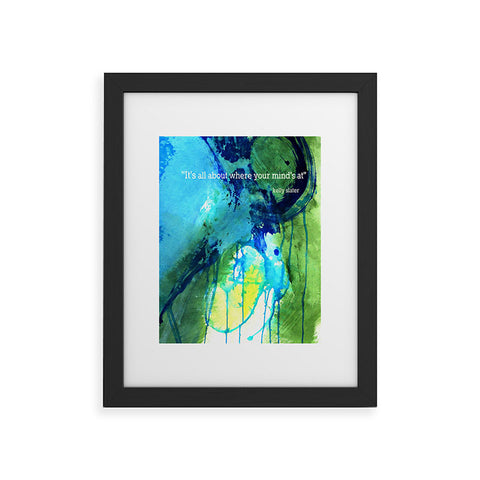 Deb Haugen Slater Quote Framed Art Print