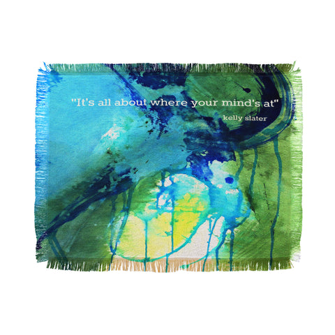 Deb Haugen Slater Quote Throw Blanket