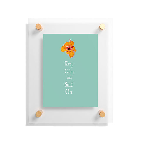 Deb Haugen Stay Calm Floating Acrylic Print