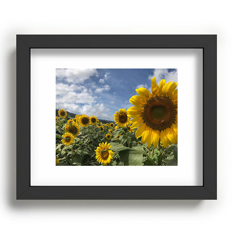 Deb Haugen sunflower love Recessed Framing Rectangle